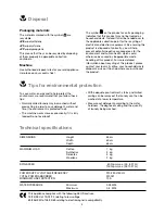 Preview for 4 page of Zanussi FE 827 G User Manual