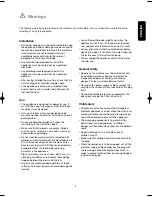 Preview for 3 page of Zanussi FE804 User Manual