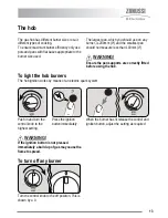 Preview for 13 page of Zanussi FH10 User Manual