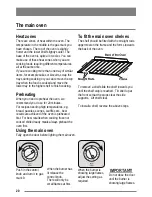 Предварительный просмотр 20 страницы Zanussi FH10 User Manual