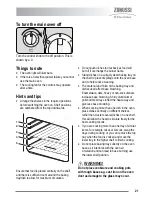 Предварительный просмотр 21 страницы Zanussi FH10 User Manual