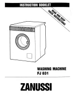 Zanussi FJ 831 Instruction Booklet предпросмотр