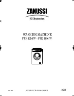 Zanussi FJR 1254 W Instruction Booklet preview