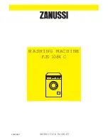 Zanussi FJS 1084 C Instruction Booklet preview