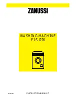 Preview for 1 page of Zanussi FJS 1276 Instruction Booklet