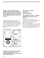 Preview for 10 page of Zanussi FL 1016/A Instructions For Use And Care Manual