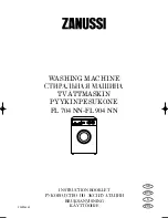 Zanussi FL 704 NN Instruction Booklet preview