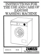 Предварительный просмотр 1 страницы Zanussi FL 811 Instructions For Use And Care Manual