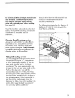 Предварительный просмотр 19 страницы Zanussi FL1012 Instructions For The Use And Care