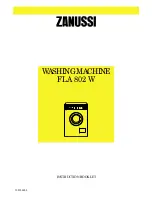 Zanussi FLA 802 W Instruction Booklet предпросмотр