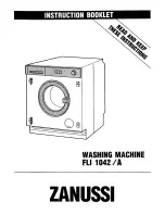 Предварительный просмотр 1 страницы Zanussi FLI 1042/A Instruction Booklet