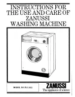 Zanussi FLi1012 Instructions For The Use And Care предпросмотр