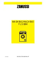 Zanussi FLS 1084 Instruction Booklet предпросмотр