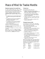 Preview for 20 page of Zanussi FLS 1186 W Instruction Booklet