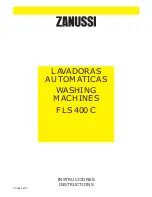 Preview for 1 page of Zanussi FLS 400 C Instructions Manual