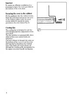 Предварительный просмотр 6 страницы Zanussi FM 16 Use And Care Instructions Manual