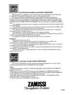 Предварительный просмотр 20 страницы Zanussi FM 16 Use And Care Instructions Manual