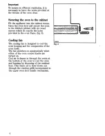 Предварительный просмотр 4 страницы Zanussi FM 31 Instructions For The Use And Care