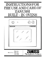 Preview for 1 page of Zanussi FM 5101 Instructions For The Use And Care