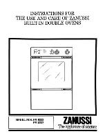 Zanussi FM 5232 Instructions For The Use And Care preview