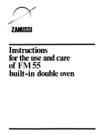 Zanussi FM 55 Use And Care Instructions Manual предпросмотр