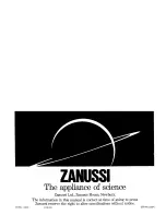 Preview for 20 page of Zanussi FM 9231 Instructions For The Use And Care