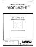 Zanussi FM 9412 Instructions For The Use And Care предпросмотр