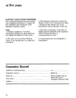 Preview for 18 page of Zanussi FM 9611 Use And Care Instructions Manual