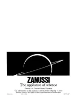 Preview for 20 page of Zanussi FM 9611 Use And Care Instructions Manual