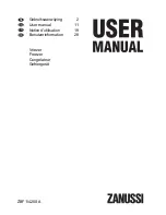 Предварительный просмотр 1 страницы Zanussi Freezer User Manual