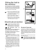 Preview for 10 page of Zanussi GAS HOB ZGG 659 Instruction Booklet