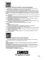 Предварительный просмотр 20 страницы Zanussi GC 16 Instructions For Use And Care Manual