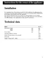 Preview for 5 page of Zanussi GC 17 Instructions For The Use And Care