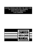 Zanussi GC5557 Instructions For Use And Care Manual предпросмотр