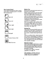 Preview for 7 page of Zanussi HC5515 Use And Care Manual