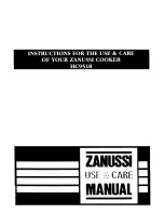 Zanussi HC9518 Instructions For The Use And Care preview