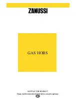 Zanussi Hobs Instruction Booklet предпросмотр