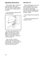 Предварительный просмотр 10 страницы Zanussi IH6013F Instructions For The Use And Care