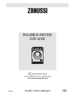 Zanussi jetstream ZJD12191 Instruction Booklet preview