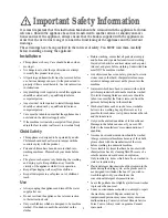 Предварительный просмотр 2 страницы Zanussi jetstream ZJD12191 Instruction Booklet