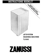 Zanussi jetsystem TJ1043 Instruction Booklet preview