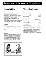 Preview for 3 page of Zanussi MC19 M Instructions For Use Manual