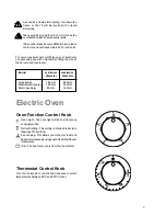 Preview for 7 page of Zanussi MIXED FUEL COOKER ZCM 600 Instruction Booklet