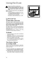 Preview for 10 page of Zanussi MIXED FUEL COOKER ZCM 600 Instruction Booklet