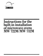 Предварительный просмотр 35 страницы Zanussi MW732M Instructions For The Use And Care