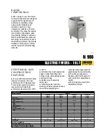 Zanussi NFRE410 Specification Sheet preview
