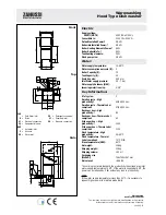 Preview for 3 page of Zanussi NHT8 Specifications