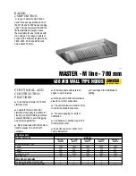 Zanussi Professional Master 642000 Specifications preview