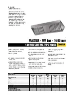 Preview for 1 page of Zanussi Professional Master 642137 Specifications