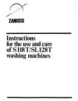 Zanussi S 118T Instructions For Use And Care Manual предпросмотр